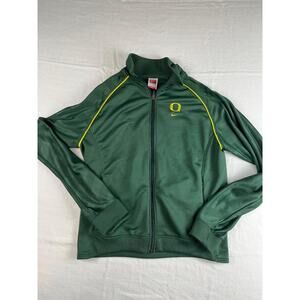 Youth XL Nike Team Fit Dry Oregon Ducks Zip Jacket Green Yellow